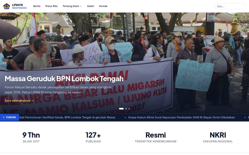 Screenshot LIPAN-RI