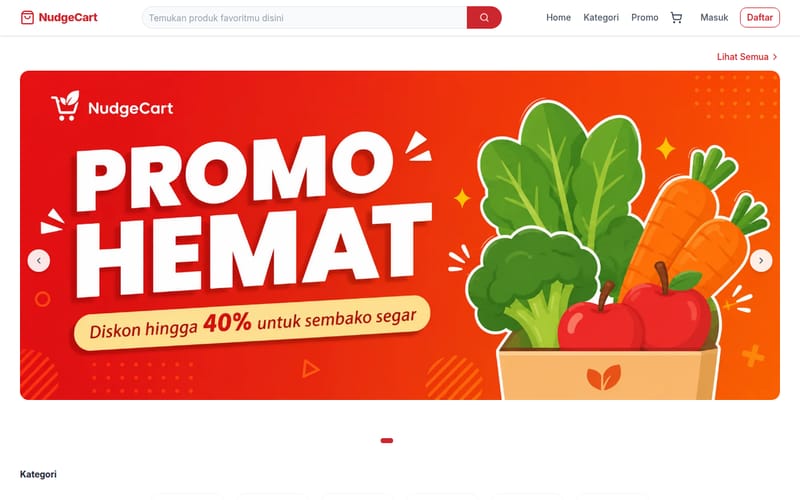 Screenshot NudgeCart